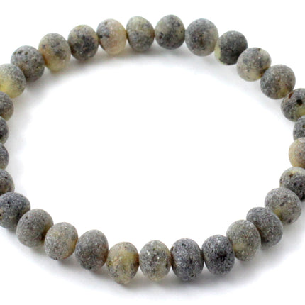 Baltic Amber Green Raw Bracelet for Men-0