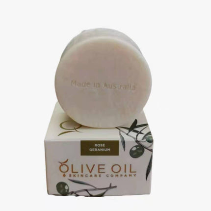 Olive Oil Soap, All-Natural , Rose Geranium ,100g-1