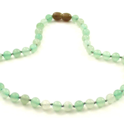 Aventurine Gemstone Green Knotted Necklace-2