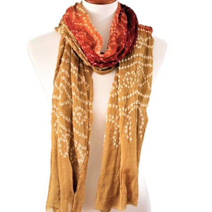 OMSutra Tie-dye designer fashion Silk Scarves-2
