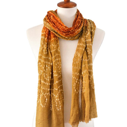 OMSutra Tie-dye designer fashion Silk Scarves-4