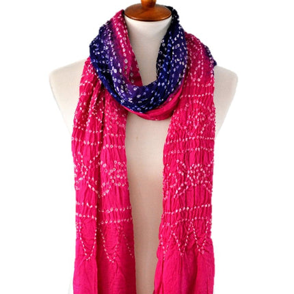 OMSutra Tie-dye designer fashion Silk Scarves-3