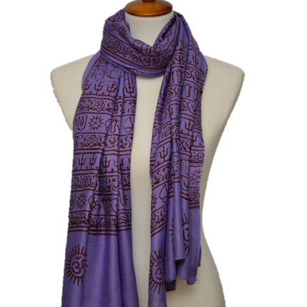 OM Yoga Meditation Mantra Prayer Shawl - Large-7