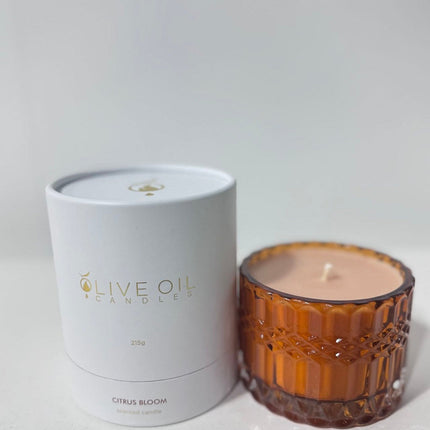 Premium Olive Oil Candle, Citrus Bloom, 215g-2
