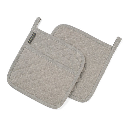 Potholders Set of 2, Cotton Pot Holders for Kitchen Heat Resistant-0