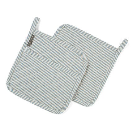 Potholders Set of 2, Cotton Pot Holders for Kitchen Heat Resistant-4