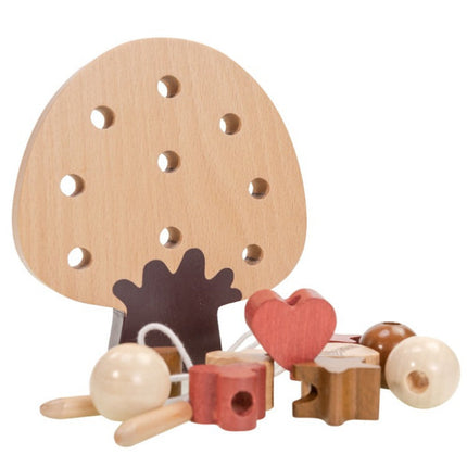 Lacing Threading Wooden Toy for Children-2