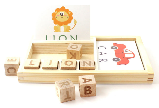 Wooden Cardboard for Learning English Words-0