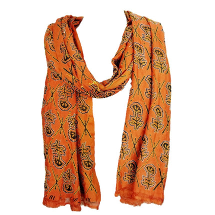 Embroidered Floral Silk Shawl-3