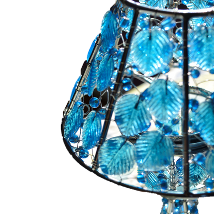 Handmade colored glass Tea Light candle holder-5