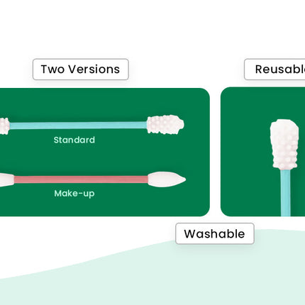 Reusable Silicone Cotton Swab -2 Pack-2