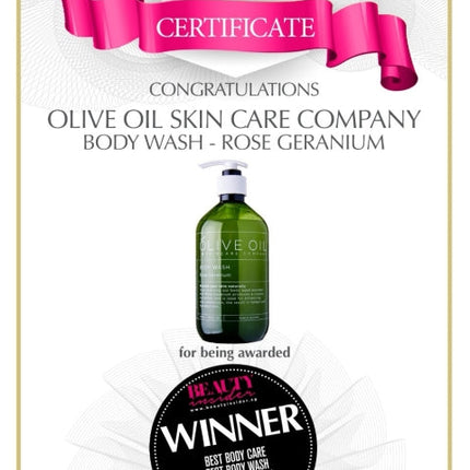 Body Wash, Castile Style , Rose Geranium 500ml-4