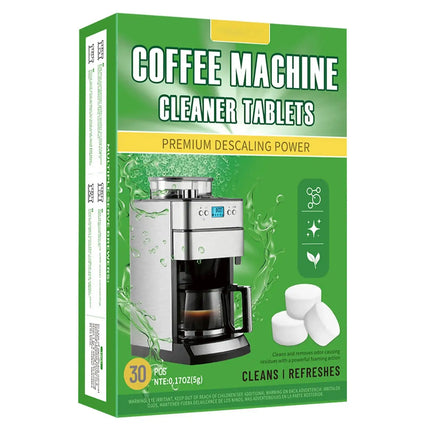 Coffee Machine Cleaning Tablets With 30 Pieces Of Coffee Machine Descaling Agent For Deep Cleaning Of Coffee Stains-5