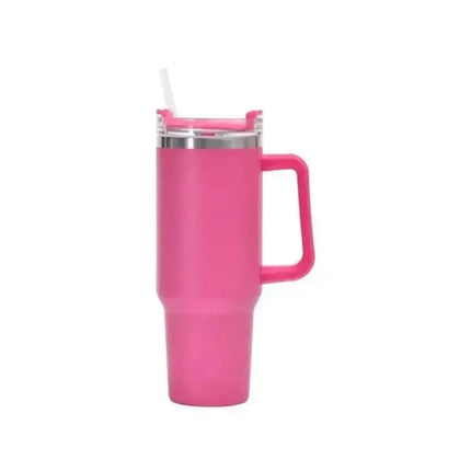 40oz 1200ML High Quality Insulated Tumbler with Handle Straw Double Wall Thermal Iced Travel Cup Coffee Cup Perfect Gift-6