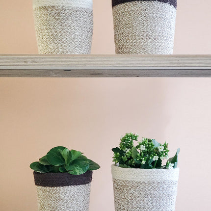 Agora Plant Basket - Brown-2