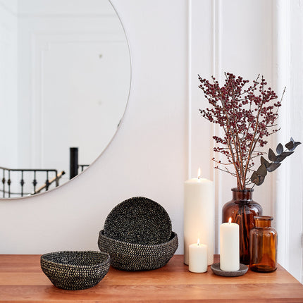Glitter Bowl - Black (Set of 2)-1