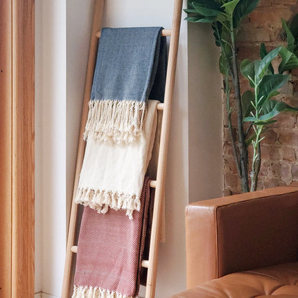 Artisanal Handwoven Cotton Throw Blanket-1