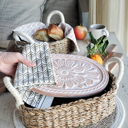 Bread Warmer & Basket - Flower-1