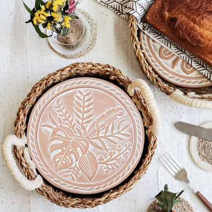 Bread Warmer & Basket - Plant Round-4