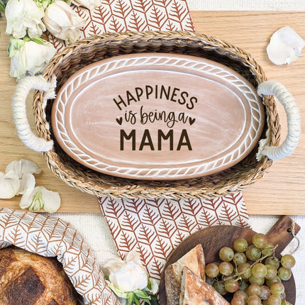 Bread Warmer & Basket - Mom Oval-4