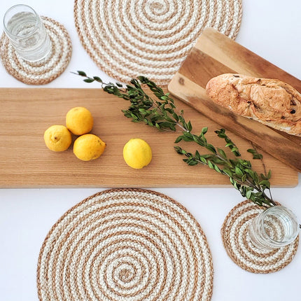 Kata Spiral Coaster Trivet - Natural (Set of 4)-1
