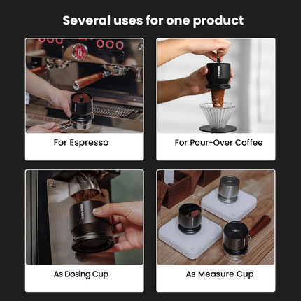 Coffee Dosing Funnel Aluminum Alloy Dosing Shaker Fit 51-54/58mm Portafilters Espresso Dosing Cup Home Barista Tools-4