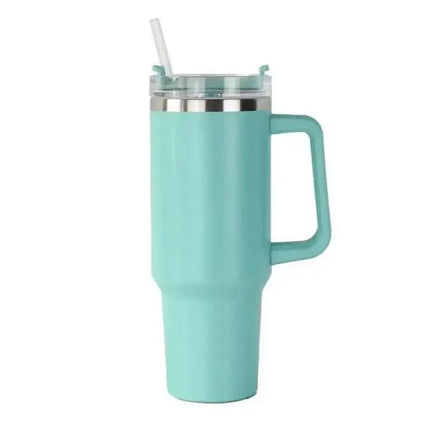 40oz 1200ML High Quality Insulated Tumbler with Handle Straw Double Wall Thermal Iced Travel Cup Coffee Cup Perfect Gift-7