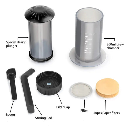 Espresso Coffee Maker Machine Filter Paper Portable Cafe French Press CafeCoffee Pot For AeroPress Machine Barista Tool-6