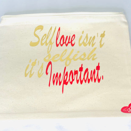 Self Love Isn't Selfish It's Important Canvas Tote-2