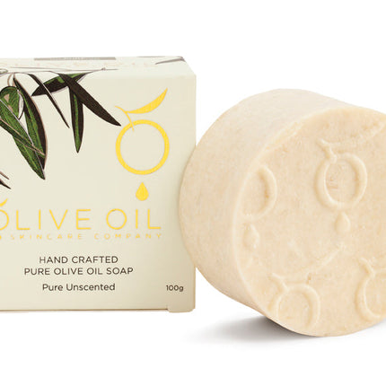 Olive Oil Soap, All-Natural, Unscented, 100g-1