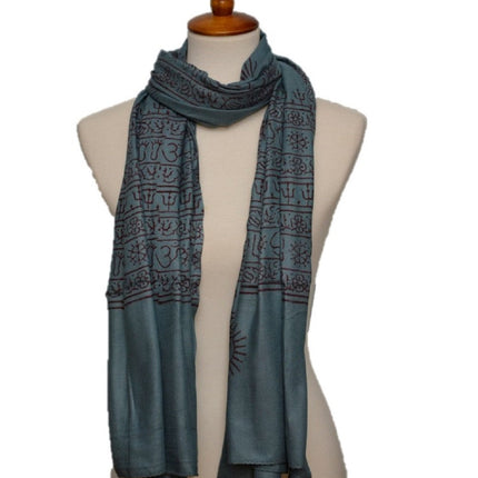 OM Yoga Meditation Mantra Prayer Shawl - Large-1