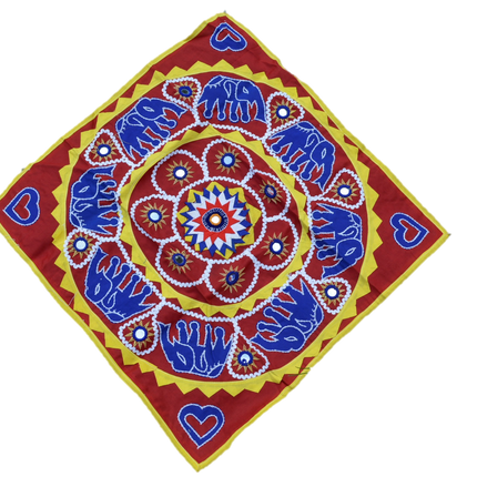 OMSutra Mandala Applique Boho Tapestry for Wall Decor-4