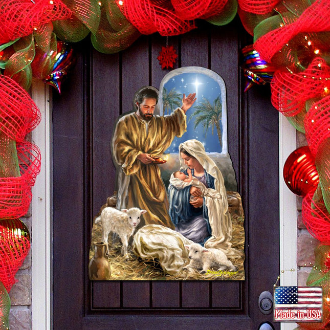 Glory to God Nativity Door Decor by D. Gelsinger - Nativity Holiday Decor - 8461045H-DG-0