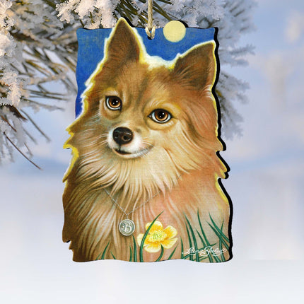 Ready When You Are Wooden Ornaments by Laura Seeley - Pets Dog and Cats Decor - 8511018-LS-0