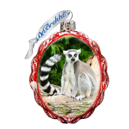 Monkey Mercury Glass Ornament by G. DeBrekht - Wildlife Holiday Decor - 771042-4