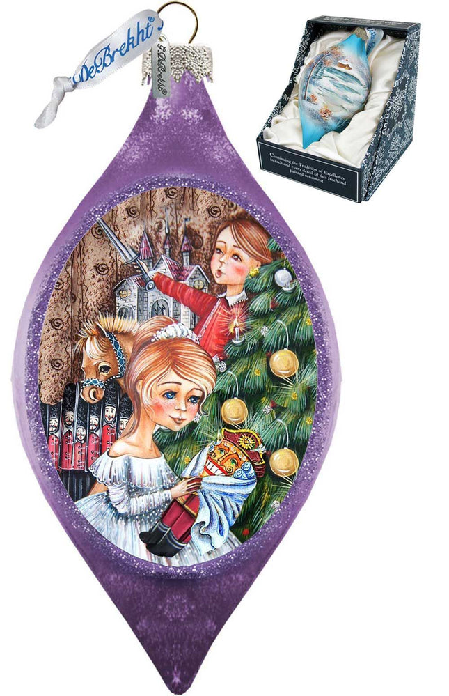 Nutcracker Glass Ornament by G. DeBrekht - Christmas Decor - 757-026-0