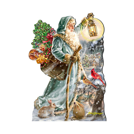 Saint Nicholas Christmas Door Decor by D. Gelsinger - Christmas Santa Snowman Decor - 8461067H-DG-4