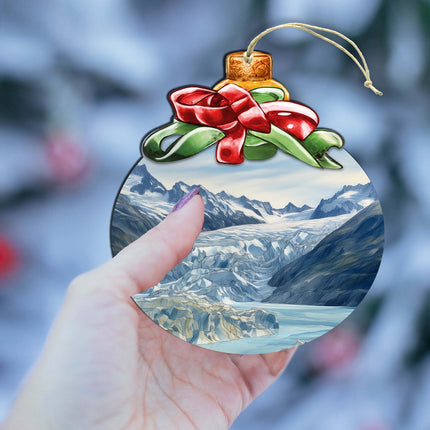 The Beauty That is Alaska Wooden Ornaments by G.Debrekht - Wildlife Holiday Decor - 870029-4