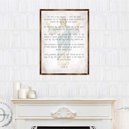 The Lord Is My Shepherd - Wooden Kitchen Blessing - PSALM 23 - Contemporary Decor - Religious Wall Art - Nursery Wall Art - 310334-0
