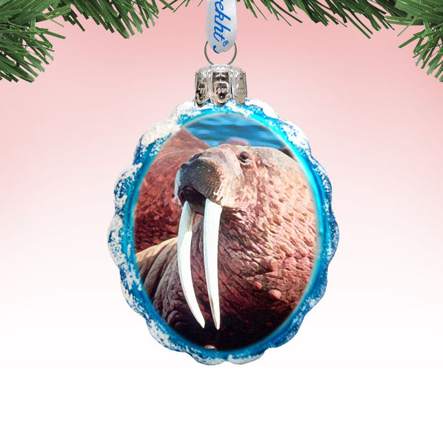 Walrus Mercury Glass Ornament by G. DeBrekht - Wildlife Holiday Decor - 771053-0