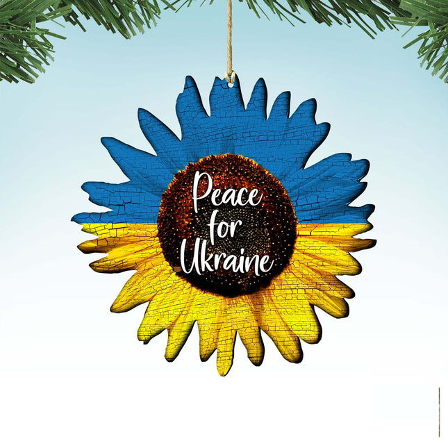 Piece for Ukraine Sunflower Wooden Ornaments by G. DeBrekht - International Decor - 8187125-0