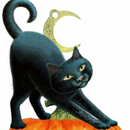 Spooky Halloween Cat Door Decor by Laura Seeley - Thanksgiving Halloween Decor - 8512054-2H-4