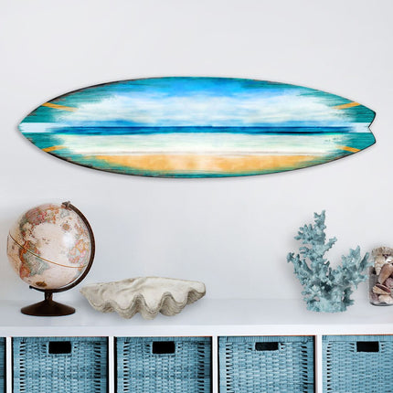 Ocean Surfboard Coastal Door Art by G. DeBrekht - Coastal Holiday Decor - 8490102HS-3