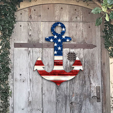 American Anchor Holiday Door Decor by G. DeBrekht - American Christmas Decor - 8198913H-3