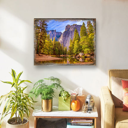 Forest Lake Art Wooden Wall Art by Nature Wonders - Nature Wildlife Decor  - 95238B-2