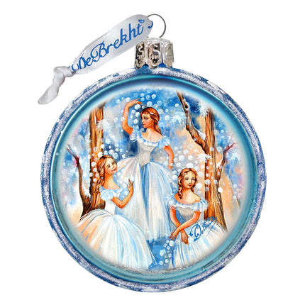 Snowflakes Glass Ornament by G. DeBrekht - Christmas Decor - 764-721-4
