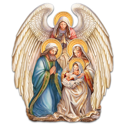 Nativity with Angel Holiday Door Decor  by G. Debrekht - Christmas Decor - 8611056H-4