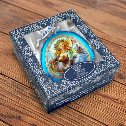 Cherished Winter Glass Ornament by G. DeBrekht - Christmas Decor - 756-012-3