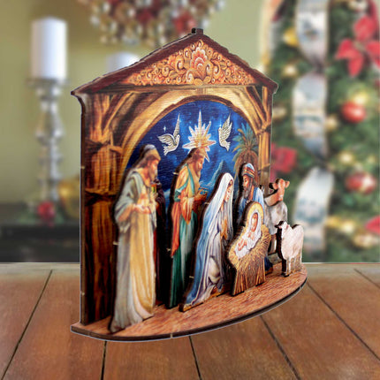 The Birth of Jesus Nativity Scene Decorative Village Set by G. Debrekht Nativity Holiday Decor - 852761-1