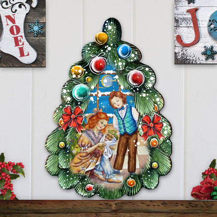 Nutcracker Christmas Tree Door Decor by G. DeBrekht - Christmas Decor - 8119184H-3